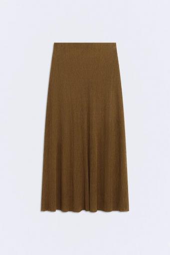 Falda midi marrón Guimares [0]