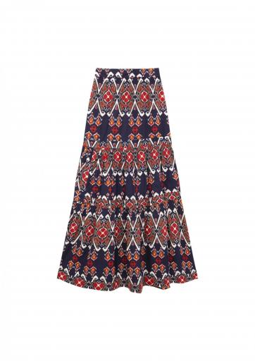 Maxi falda Ikat