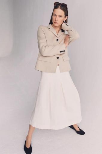 Falda midi denim blanca  Phoenix [1]