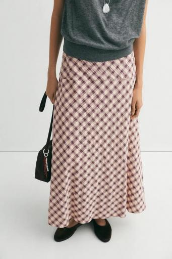 Falda capa cuadros marrón Salzburg [2]