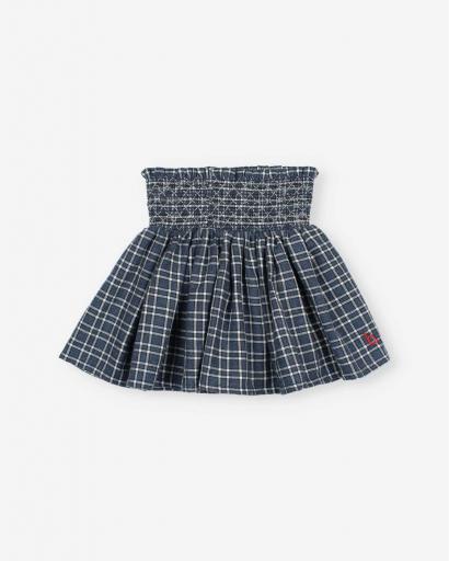 Falda tartan navy