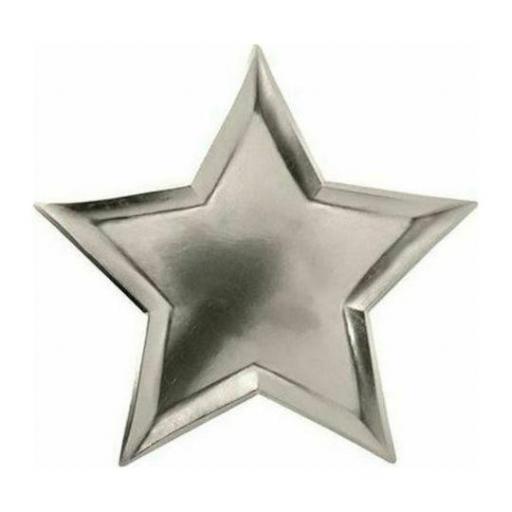 Plato plata con forma de estrella
