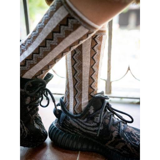 Calcetines pirámides beige [1]
