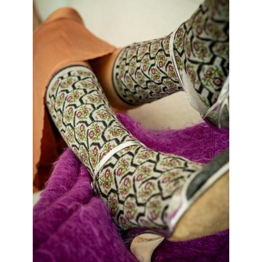 Calcetines amapolas gris [1]