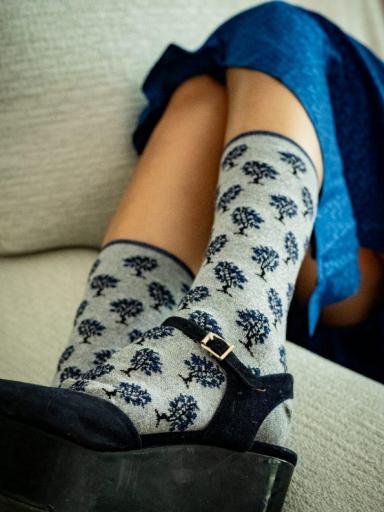Calcetines granados azul [1]