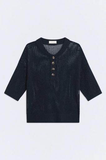 Jersey manga corta azul marino Ancora [0]