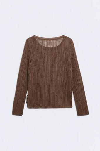 Jersey calado lazo marrón Atrium [1]