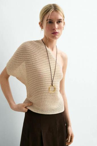 Jersey asimétrico beige Jane [1]
