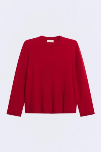 Jersey lana y cashmere galga media Matisse rojo