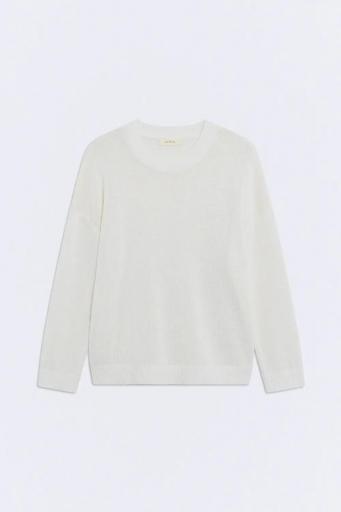 Jersey oversize tejido calado blanco Mist