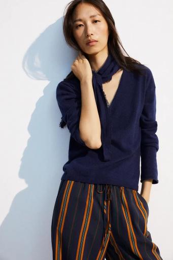 Jersey lana y cashmere azul Namur [3]