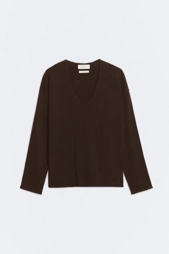 Jersey lana y cashmere marrón Namur