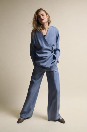 Kimono rayas azul grisáceo Keops [3]