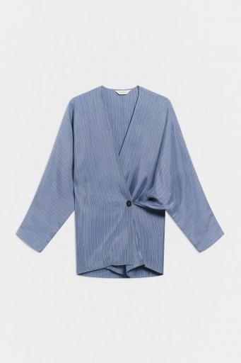 Kimono rayas azul grisáceo Keops