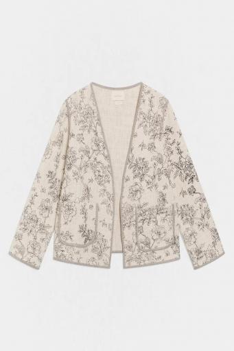 Kimono estampado floral crema Morris [0]