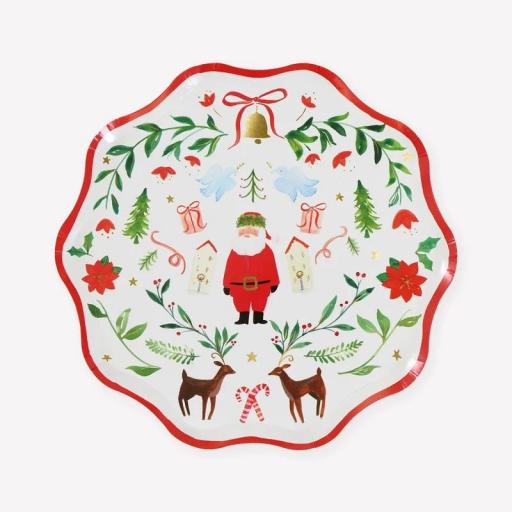 Platos de Papá Noel