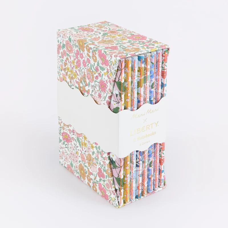Cuadernos de Tapas Blandas Meri Meri x Liberty (Pack de 8)