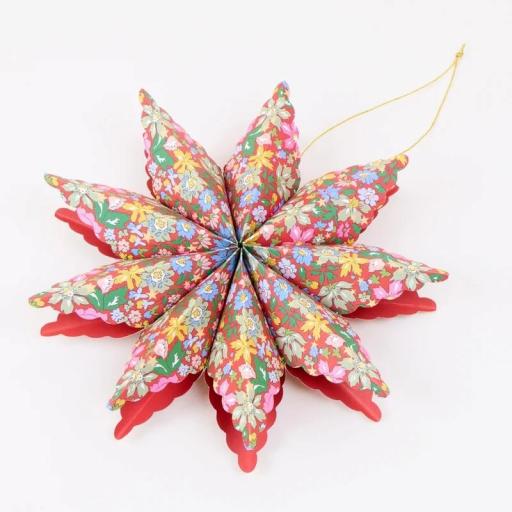 Adornos de estrella Liberty papel para el árbol de Navidad [1]