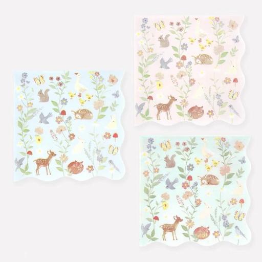 Servilletas pequeño animales