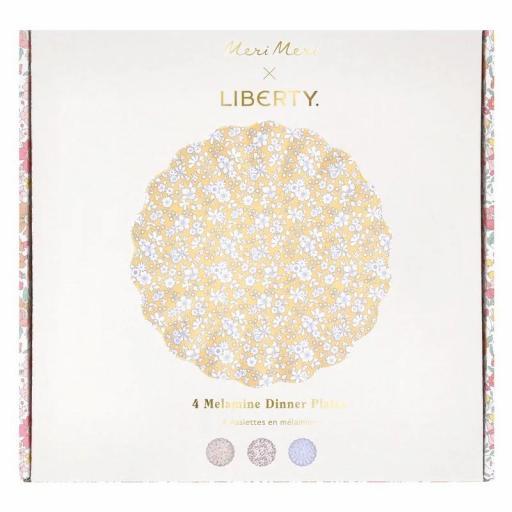 Platos grandes reutilizables de melamina Liberty