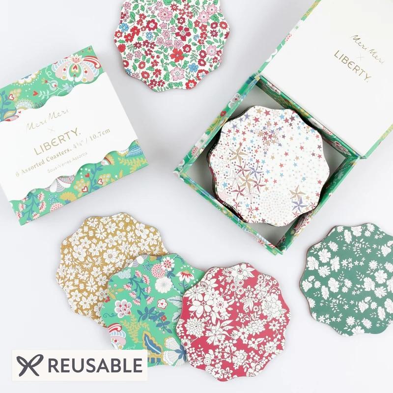 Posavasos Liberty navideños