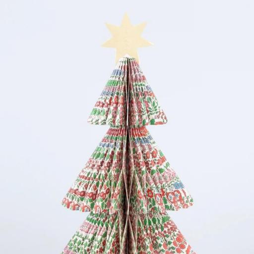 Árboles de Navidad Liberty  papel nido de abeja [2]
