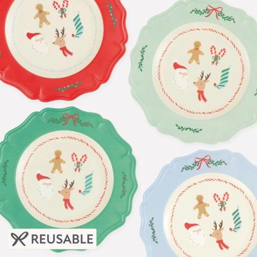 Platos navideños grandes reutilizables [1]