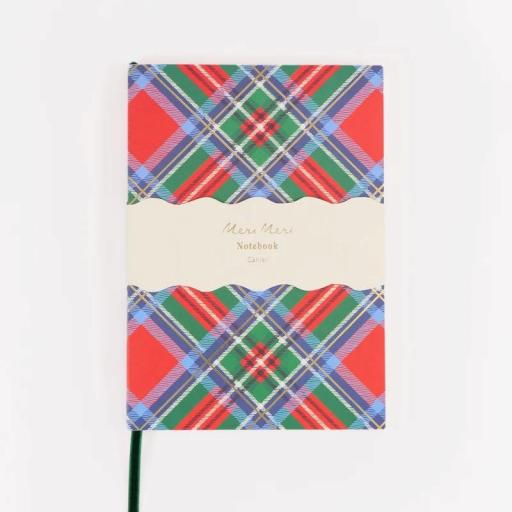 Cuaderno de tapa blanda tartán escocés
