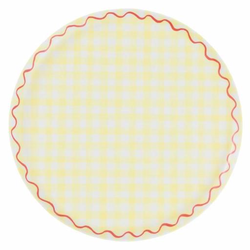 Platos grandes reutilizables vichy [4]