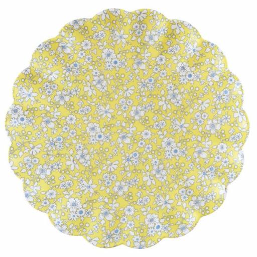 Platos grandes reutilizables de melamina Liberty Garden Party [2]