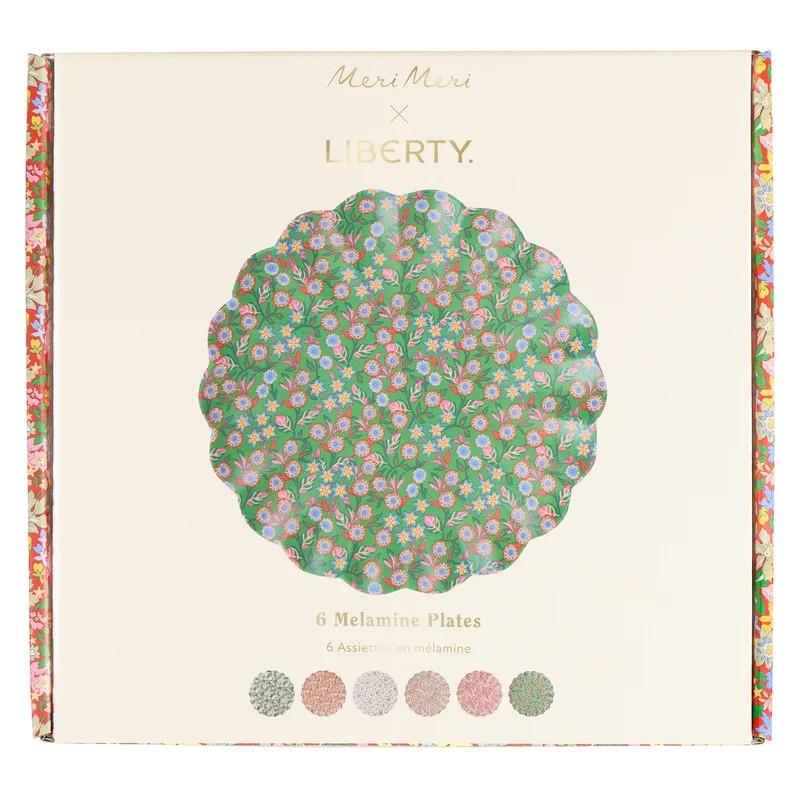Platos grandes melamina de Navidad Liberty