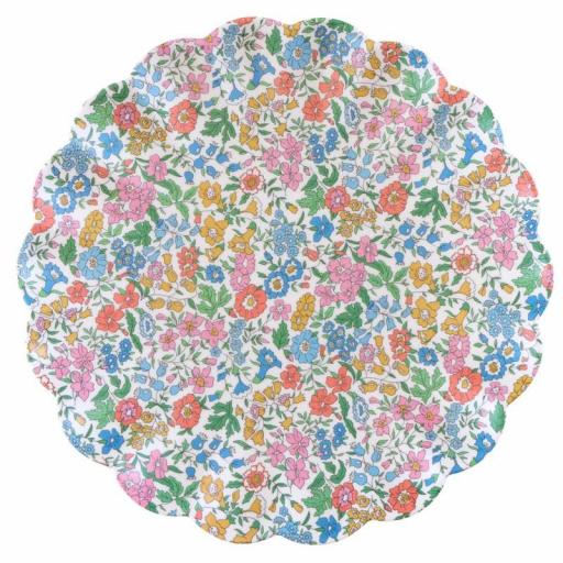 Platos grandes reutilizables de melamina Liberty Garden Party [4]