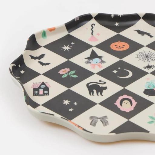 Pack de platos grandes melamina Halloween Patchwork (x4) [2]