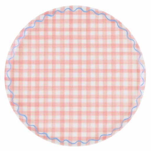 Platos grandes reutilizables vichy [5]