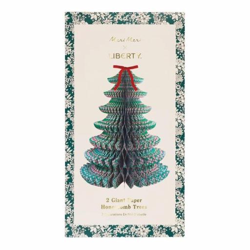 Árboles gigantes de navidad Liberty de papel nido de abeja [0]