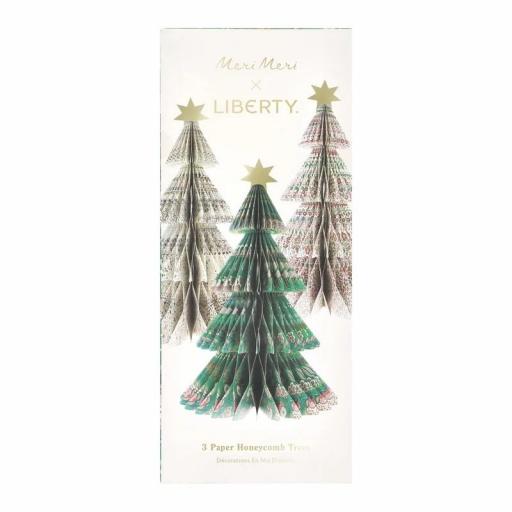 Árboles de Navidad Liberty  papel nido de abeja [0]