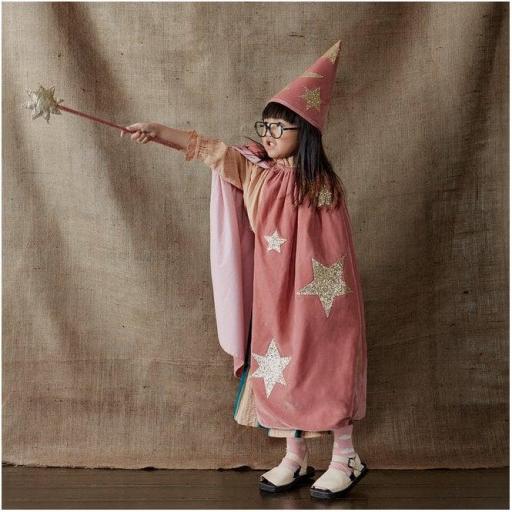 Disfraz de mago en terciopelo rosa [1]