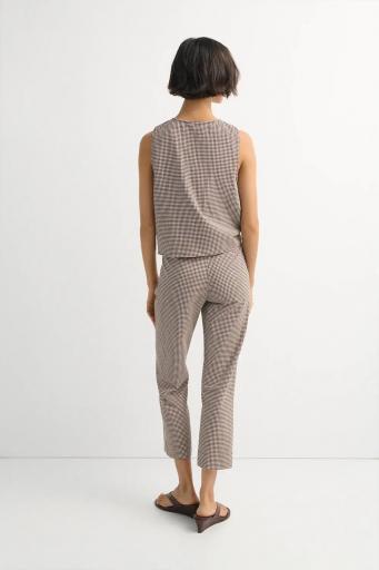 Pantalón vichy marrón Bardot [5]