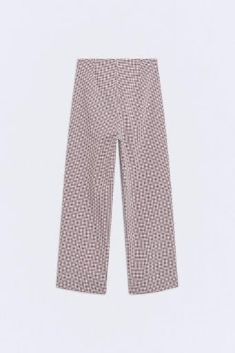 Pantalón vichy marrón Bardot [1]