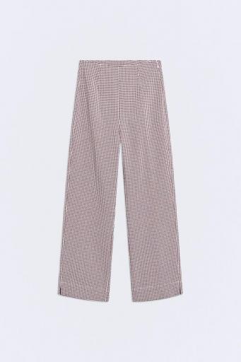 Pantalón vichy marrón Bardot [0]