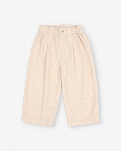 Pantalón girly pana cream