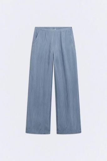 Pantalón rayas azul grisáceo Keops