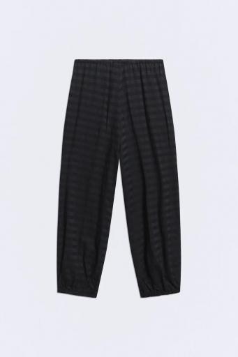 Pantalón algodón lana cuadros negros Logan [1]