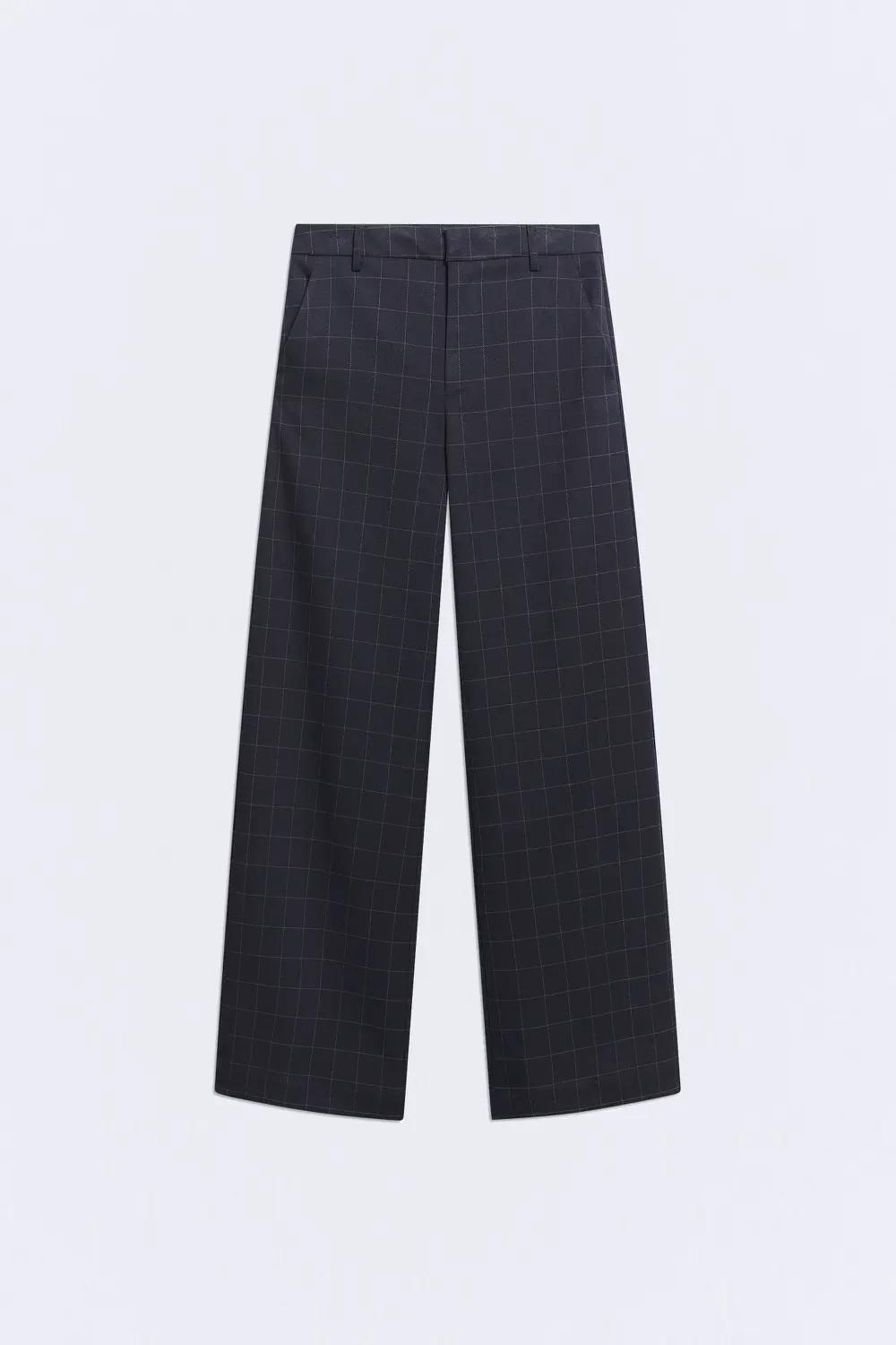 Pantalón palazzo azul marino raya diplomática Marmont