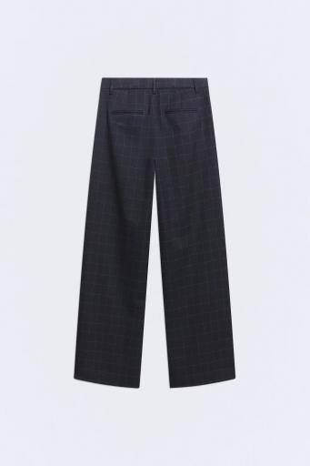 Pantalón palazzo azul marino raya diplomática Marmont [3]