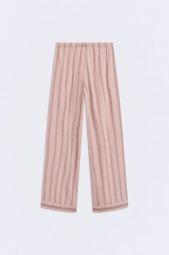 Pantalón rayas rosa tiro medio alto Niza [1]