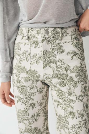 Pantalón algodón verde Toile de Jouy [2]