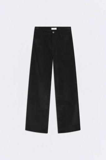 Pantalón pana recto Wallace negro