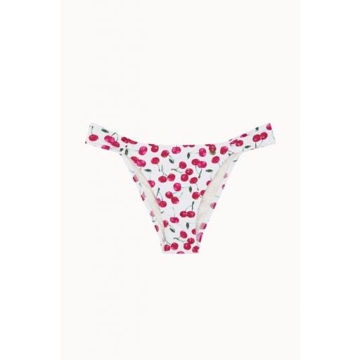 Braguita de Bikini Semibrasileña con Tiras Anchas en Estampado de Cerezas (BOTTOM SAND) [0]