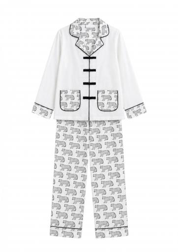 Pijama tigres blanco